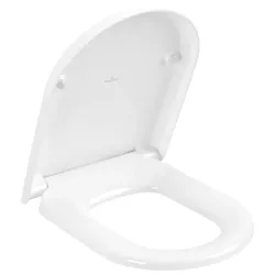 Villeroy & Boch WC-Sitz Hommage 8809S6R1 weiß, Softclose, Scharniere Edelmessing