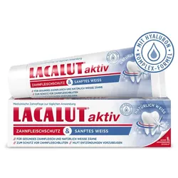 LACALUT aktiv ZAHNFLEISCHSCHUTZ & SANFTES WEISS 75 ml Zahnpasta