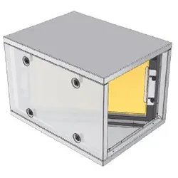 S&P Luftfilterbox FBL HE 33 H ? Leergehäuse ? für Z-Line Filter G4-F9 ? horizont...