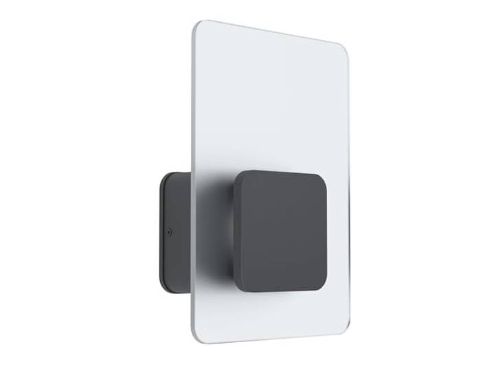 EGLO LED Applique murale extérieure Eredita\, lampe murale pour extérieur luminaire extérieur en acier inoxydable\, plastique anthracite\, verre satiné blanc\, lampe extérieure lumière chaude\, IP44