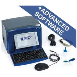 Brady S3100-QZ-W-SFIDS Schilder- u. Etikettendrucker Thermotransferdruck - Etiketten-/ (300 dpi), Etikettendrucker, Grau, Blau