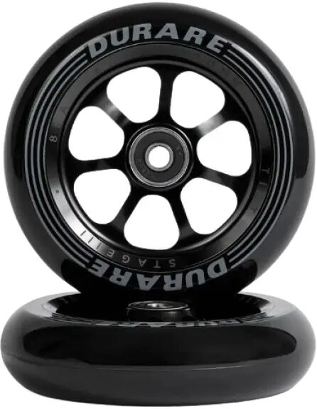 Tilt Durare Spoked Ruote 2-Confezione (110mm - Nero)