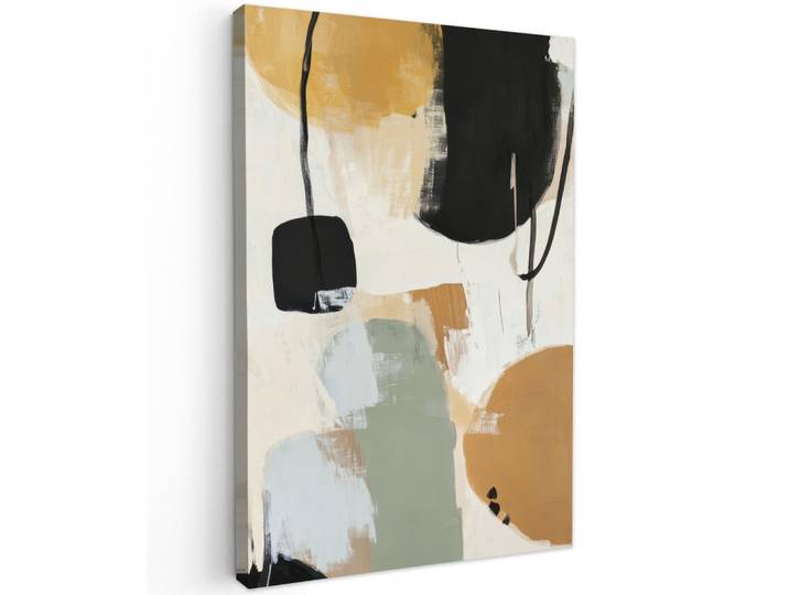 LEINWANDBILD Farbe - Abstrakt - Farben Wanddeko 40x60 cm