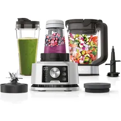 Ninja Foodi 3-in-1 Power Nutri Mixer CB350, Standmixer, Silber