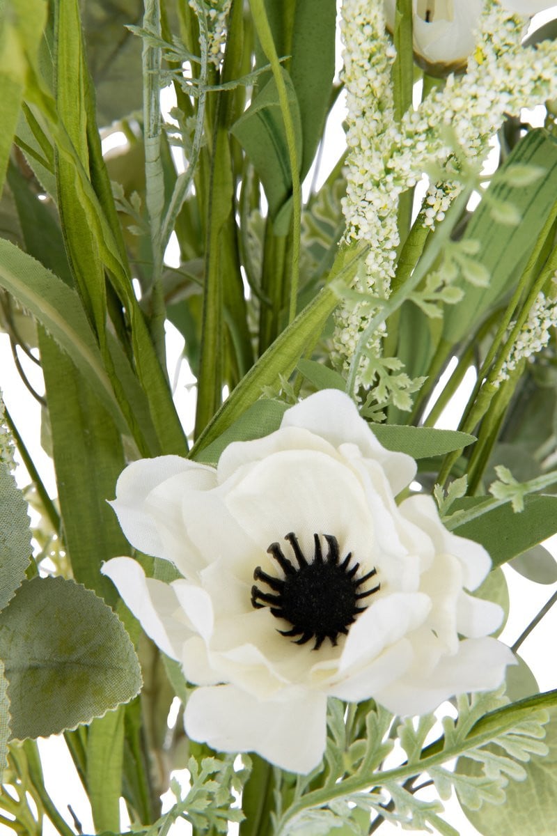J-Line Kunstbloemen Boeket Mix Wit