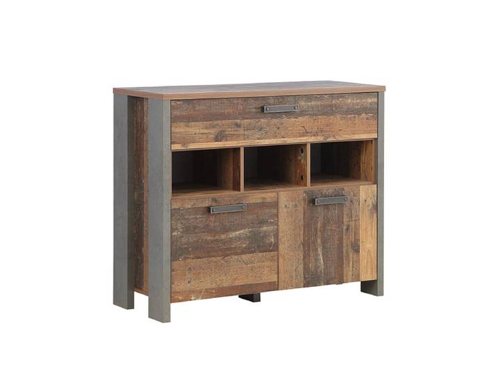 Kommode CLIF 2 Türen 1 Schublade 41.6x106.7x86.3cm vintage holz dekor