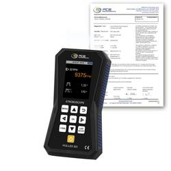 PCE Instruments Stroboskop PCE-LES 303-ICA inkl. ISO-Zertifikat 3 High Power LEDs Blitzfrequenz 60 … 300000 FPM IP52