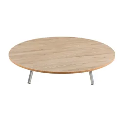 Runder Klapptisch in Holzoptik