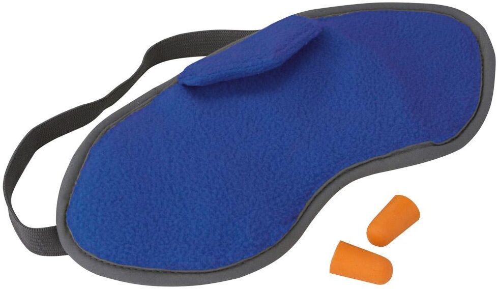 Travel Safe  - Eye Mask Fleece + Ear Plugs Dark Blue - Oreiller