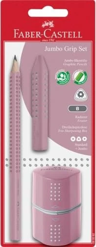 FABER-CASTELL GRIP Bleistift-Set B rose shadow, 1 Set