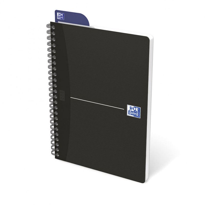 OXFORD Collegeblock Office Essentials Spiralbuch kariert DIN A5 ohne Rand