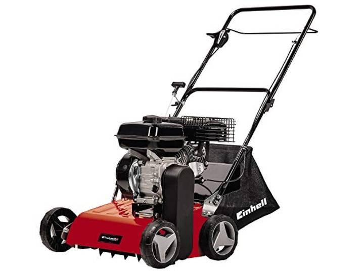 Einhell Benzin-Vertikutierer GC-SC 4240 P bis 1200 m² 4,2 kW 4-Takt-Motor kugelgelagerte Messerwalze mit 18 Stahlmessern