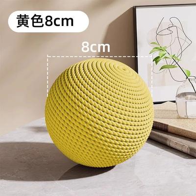 Uplift Treasures Interactive Sisal Cat Scratching Ball Toy 8 To 10cm yellow8cm