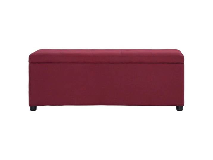 SOLOM@Banc avec compartiment de rangement Banquette de salon - banc de stockage 116cm Bordeaux Polyester Sep86449