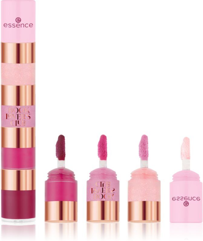 essence BOOK LOVERS CLUB lip gloss 4-in-1 shade 01 Chapter: Drama Queen 4.8 ml