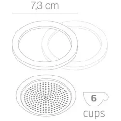 Forever Filter/Dichtungen zu Induktion, Zubehör Kaffeemaschinen, Silber