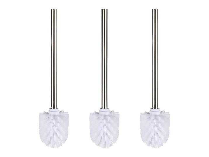 Brosse WC Slussen Poignée de brosse : acier inoxydable Tête de brosse : matière plastique Argenté/Blanc 35 x 8cm