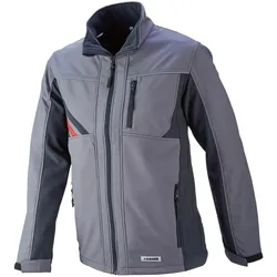 Planam,  Softshelljacke Highline Grösse XXL schiefer/schwarz/rot (XXL)