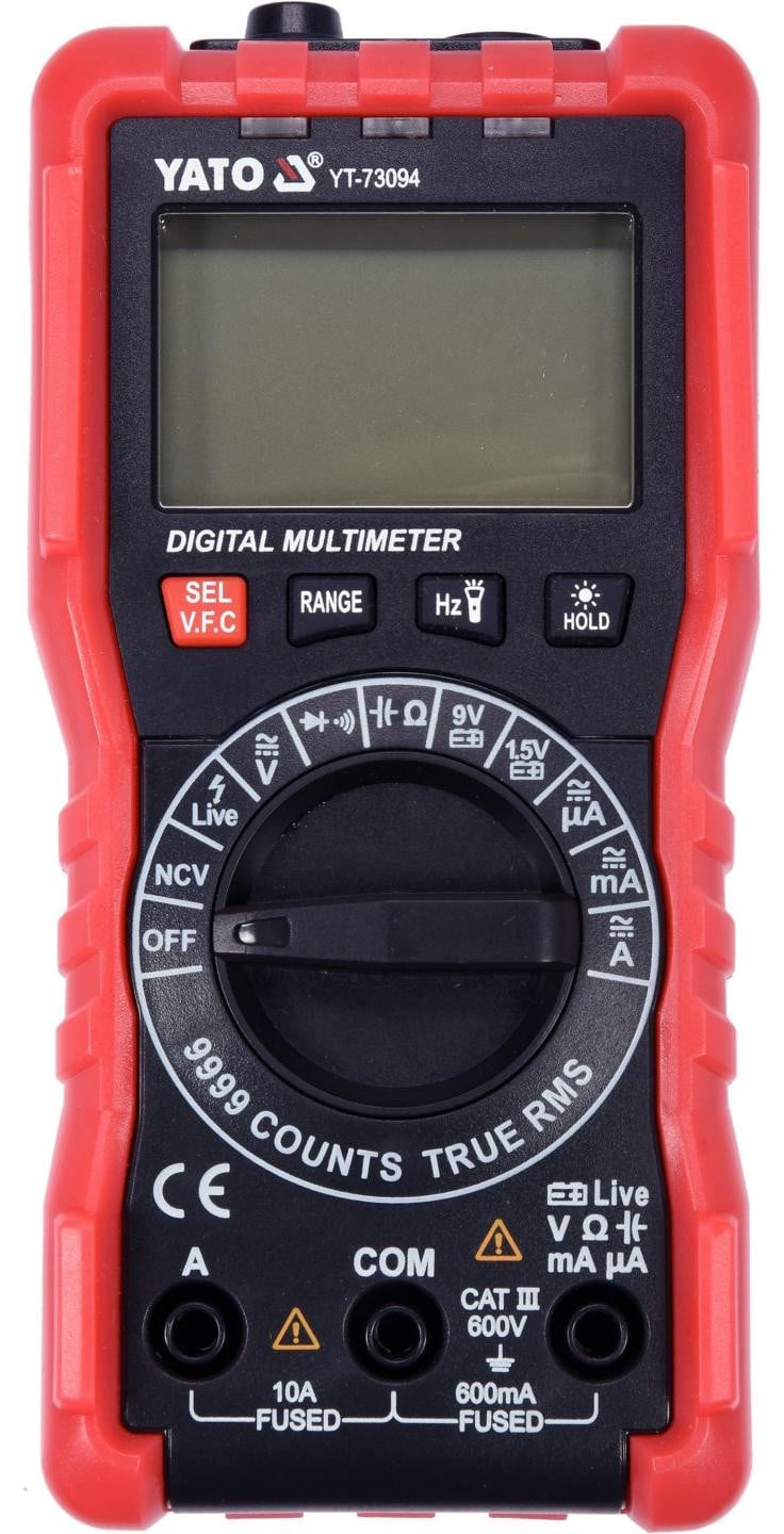 YATO Multifunctionele digitale multimeter met TRUE RMS-meting