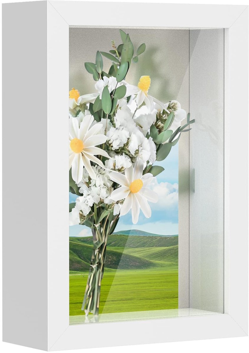 Diepe 3D Fotolijst 10x15 cm met onbreekbaar helder glas voor decoratie