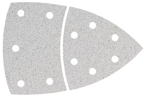 Wolfcraft 1125000 Multischleifpapier mit Klett, gelocht Körnung (num) 40 Eckmaß 95mm 10St.