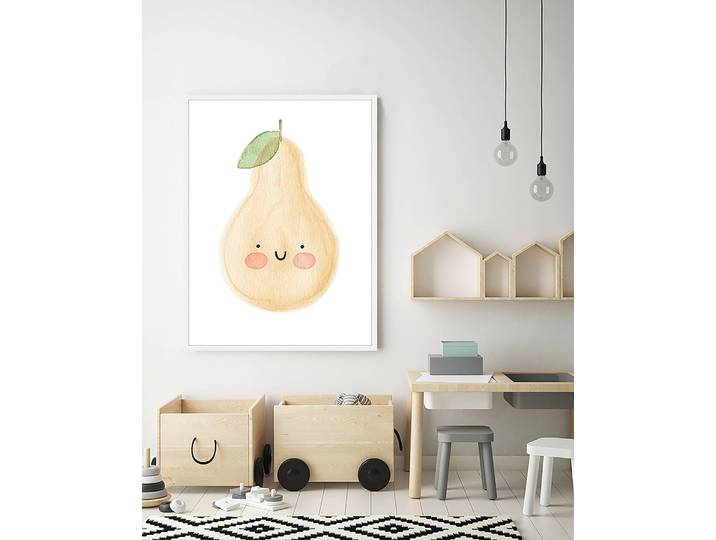 Bild Hello Pear 63 x 83cm Multicolor