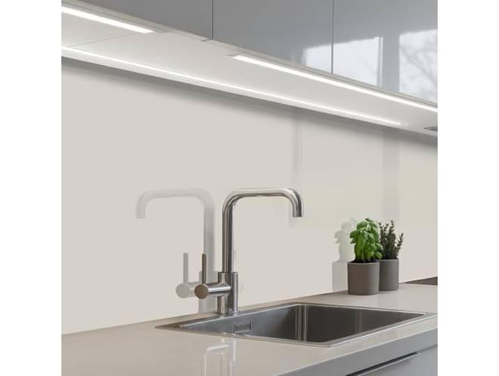 KitchenYeah© Rückwand Küche Rückwandschutz Selbstklebend Spritzschutz 80x400 cm - Küchenrückwand Küchenfront Küchen Selbstklebende Küchenrückwände Grau - Hell - Herbst