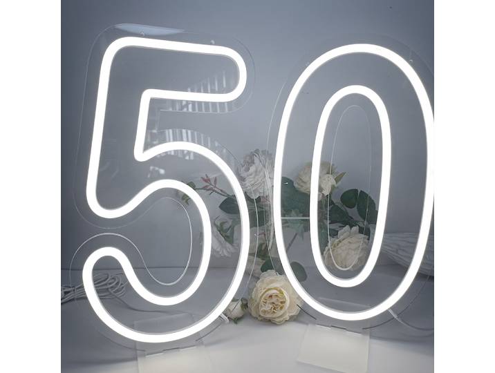 Panneau numérique LED néon de 38 cm, alimenté par USB, chiffres lumineux de 15 pouces pour la décoration de fêtes d'anniversaire et de mariage, affichage de comptage de 0 à 9.