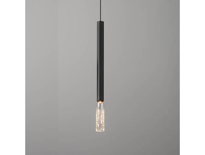 OLEV Designer Hängelampe Beam Stick Glass, schwarz, für Wohn- / Esszimmer, Glas, Design, Pendelleuchte
