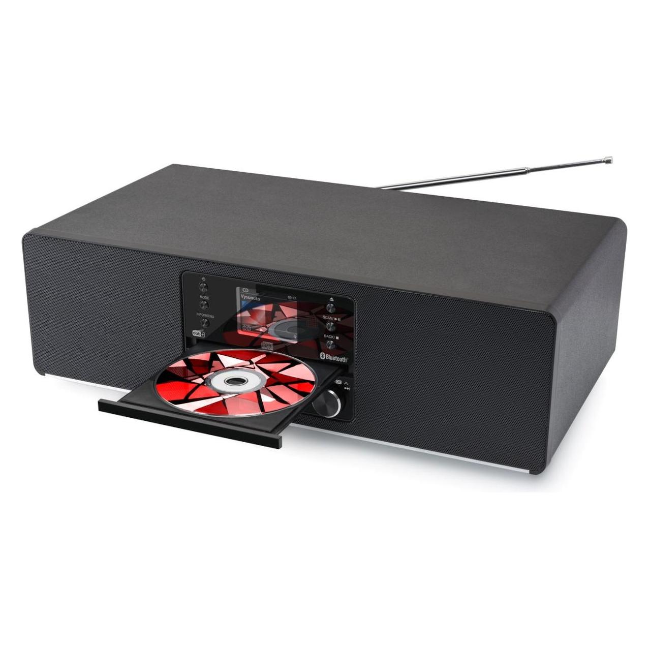 JVC Mini Wieża All In One RD-E984B Black Radio internetowe (Bluetooth, CD Player, WLAN, 2x 25 W) (RD-E984B)