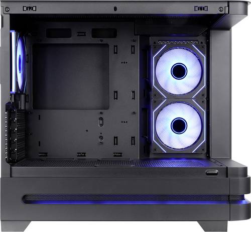 Thermaltake Arcus 190 TG ARGB Micro-Tower PC-Gehäuse Schwarz Seitenfenster, Integrierte Beleuchtung