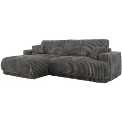 ECKSCHLAFSOFA RINA L Grau Cord - links