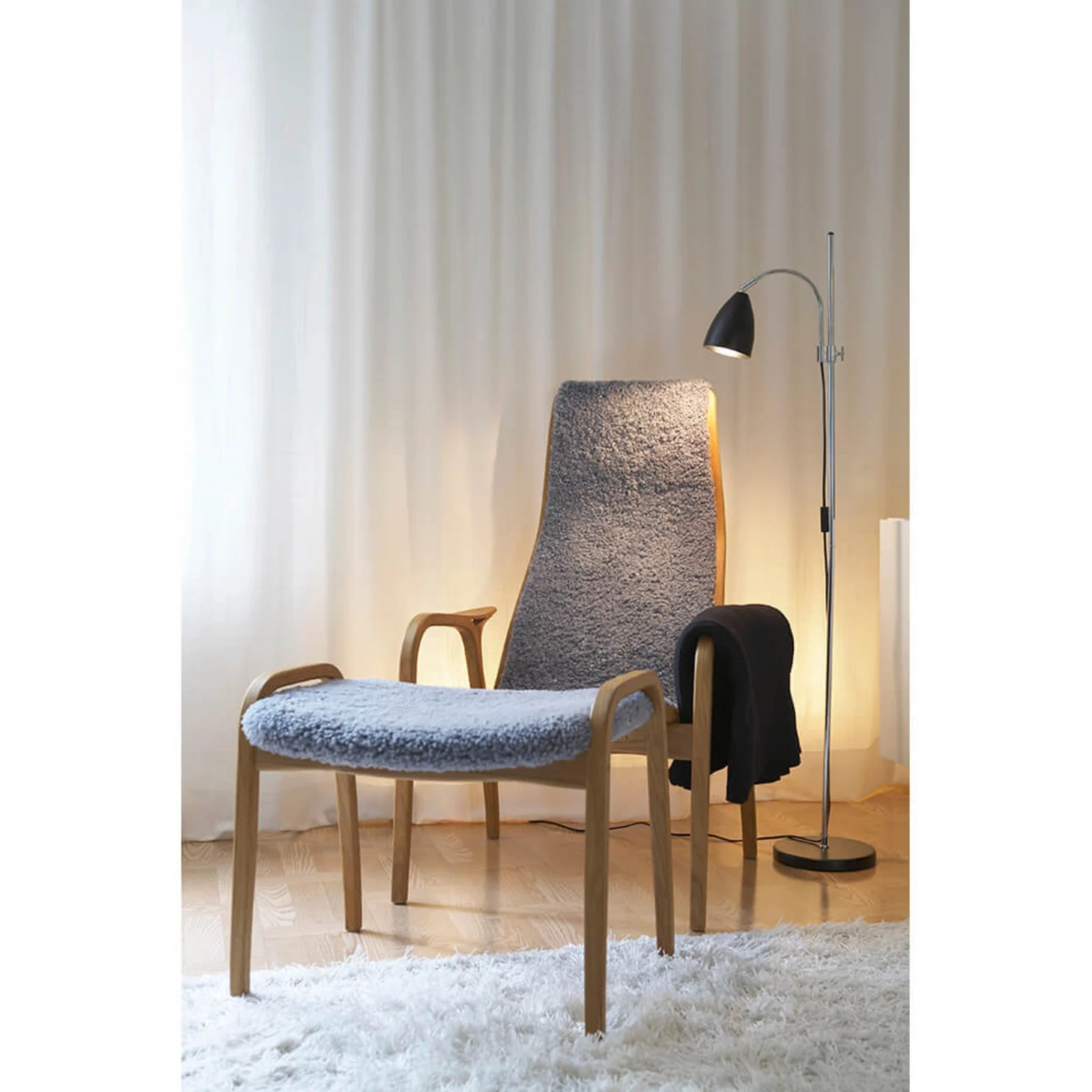 Belid Sway Vloerlamp Mat Wit - Metaal