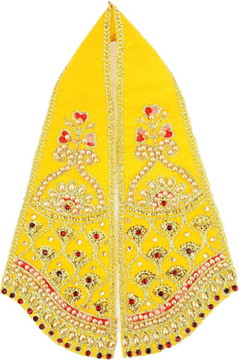 Ganesh Dupatta Chunri Puja Doek voor Ganesha Pooja Idolen, 38,1 x 12,7 cm