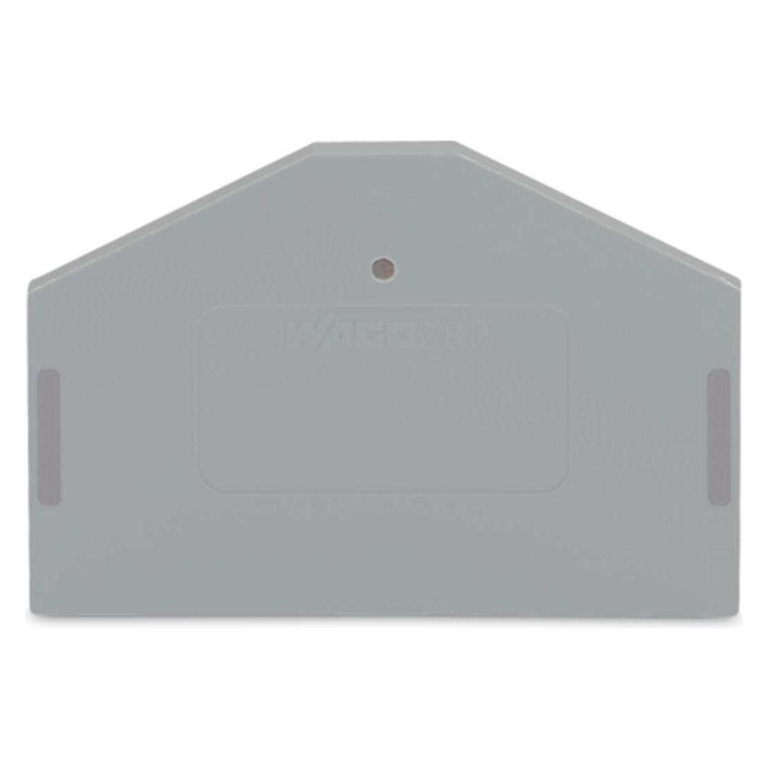 Wago Abschluss-U. Zwischenplatte 280-312 grau 2,5mm stark für 3-LEITER-KL. (280-312)