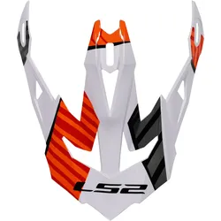 LS2 Ersatz Schirm für MX700 Astro - weiß-orange