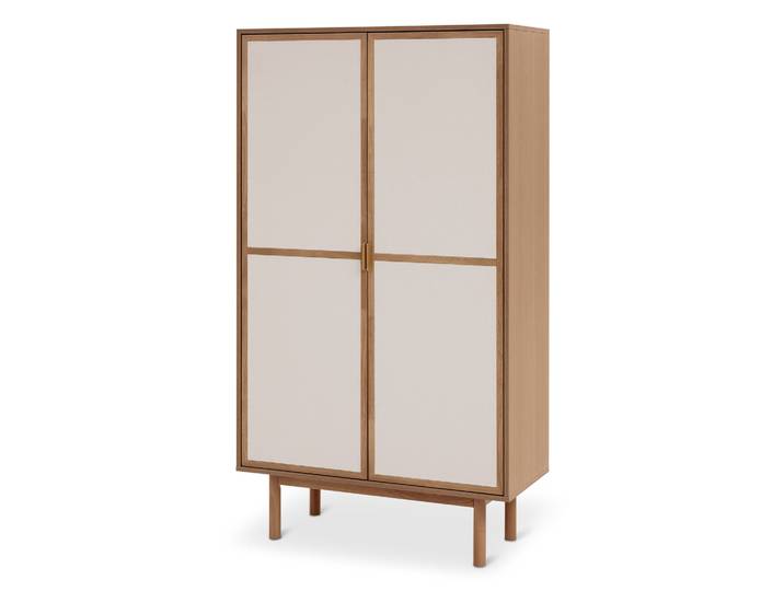 Tchibo - Cabinetschrank mit 2 Türen - 90x40x160cm - beige -