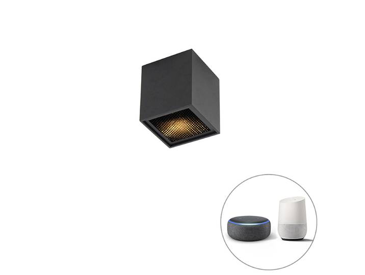 Spot design intelligent noir avec WiFi GU10 - Qubo Honey