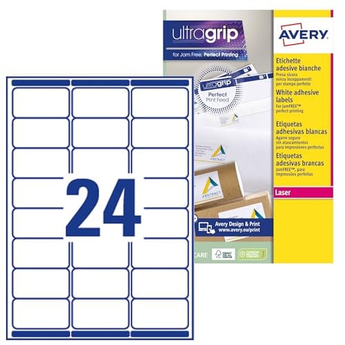 Avery Adresetiketten L7159-15, Wit, Zelfklevend, 360 stuks, 63,5 x 33,9 mm