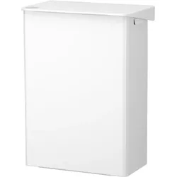 ingo-man Abfallbox AB 6 P 6 Ltr. Aluminium pulverbeschichtet weiß