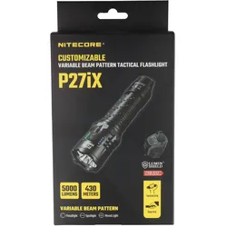 Nitecore P27iX taktische LED-Taschenlampe, max. 5000 Lumen, 4 personalisierbare Einstellungen, wiederaufladbar per USB-C