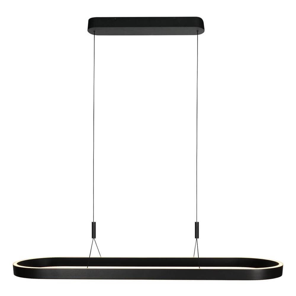 Moderne hanglamp Mykty Steinhauer zwart ovaal van metaal - 4205ZW