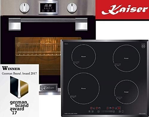 Autarkes Induktion Herd Set Kaiser/Kaiser EH 6337 Pyrolyse Einbaubackofen /79L/ Kaiser KCT 6705