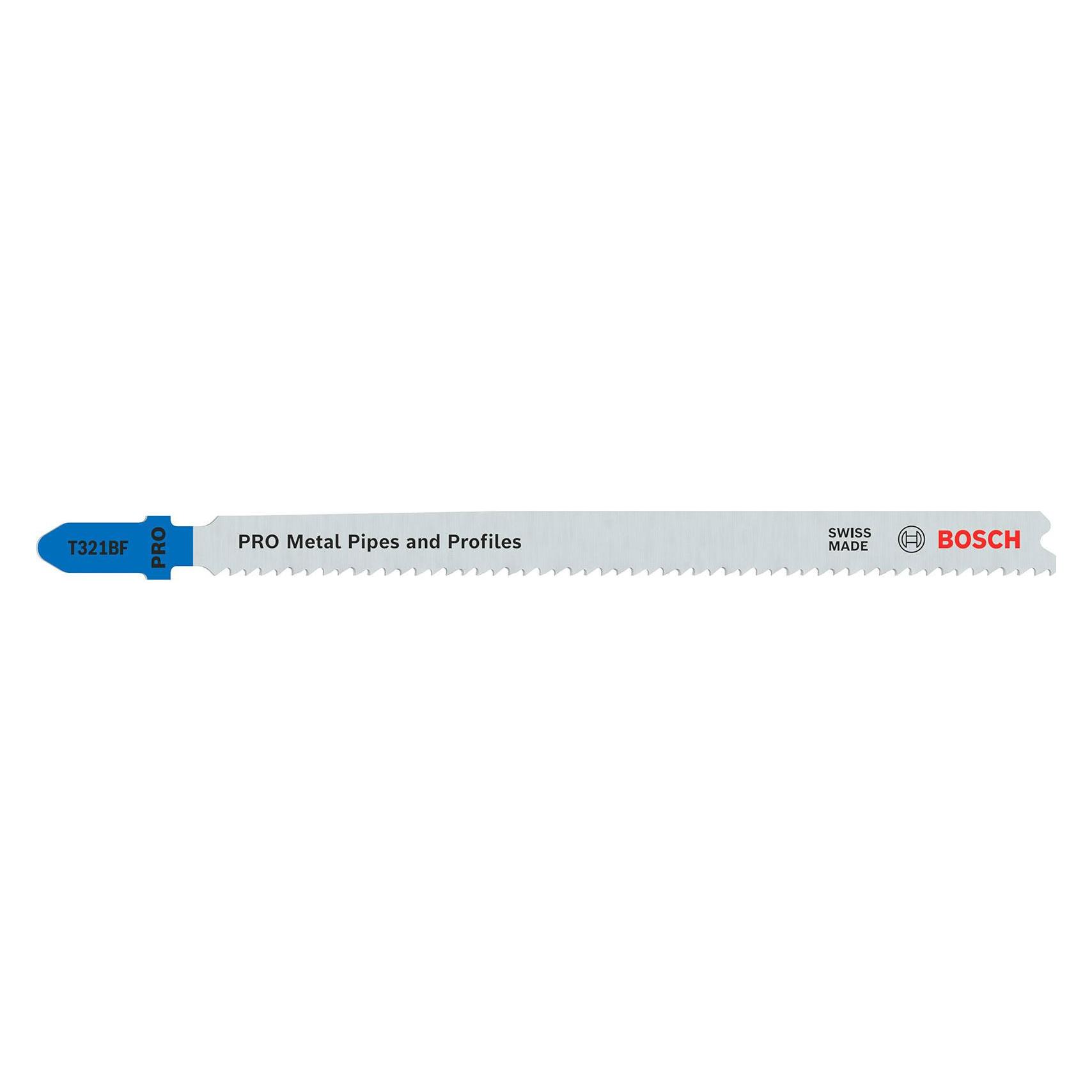 Bosch Professional Zubehör PRO Metal Pipes and Profiles T321BF Stichsägeblatt, 132 mm, 25-tlg. (2608655127)