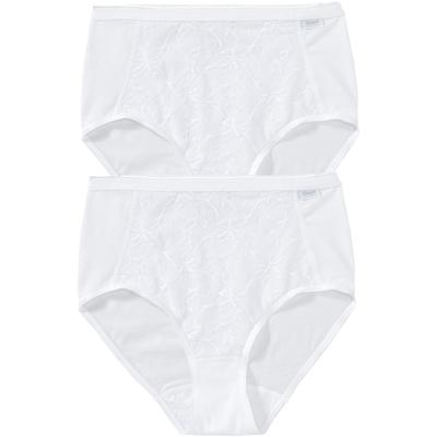 Formslip SPEIDEL "Shape", Damen, Gr. 42, weiß, Obermaterial: 92% Baumwolle, 8% Elasthan, unifarben, Unterhosen Formslip, feminin, bequem, elegant, figurbetonend, Baumwollmix