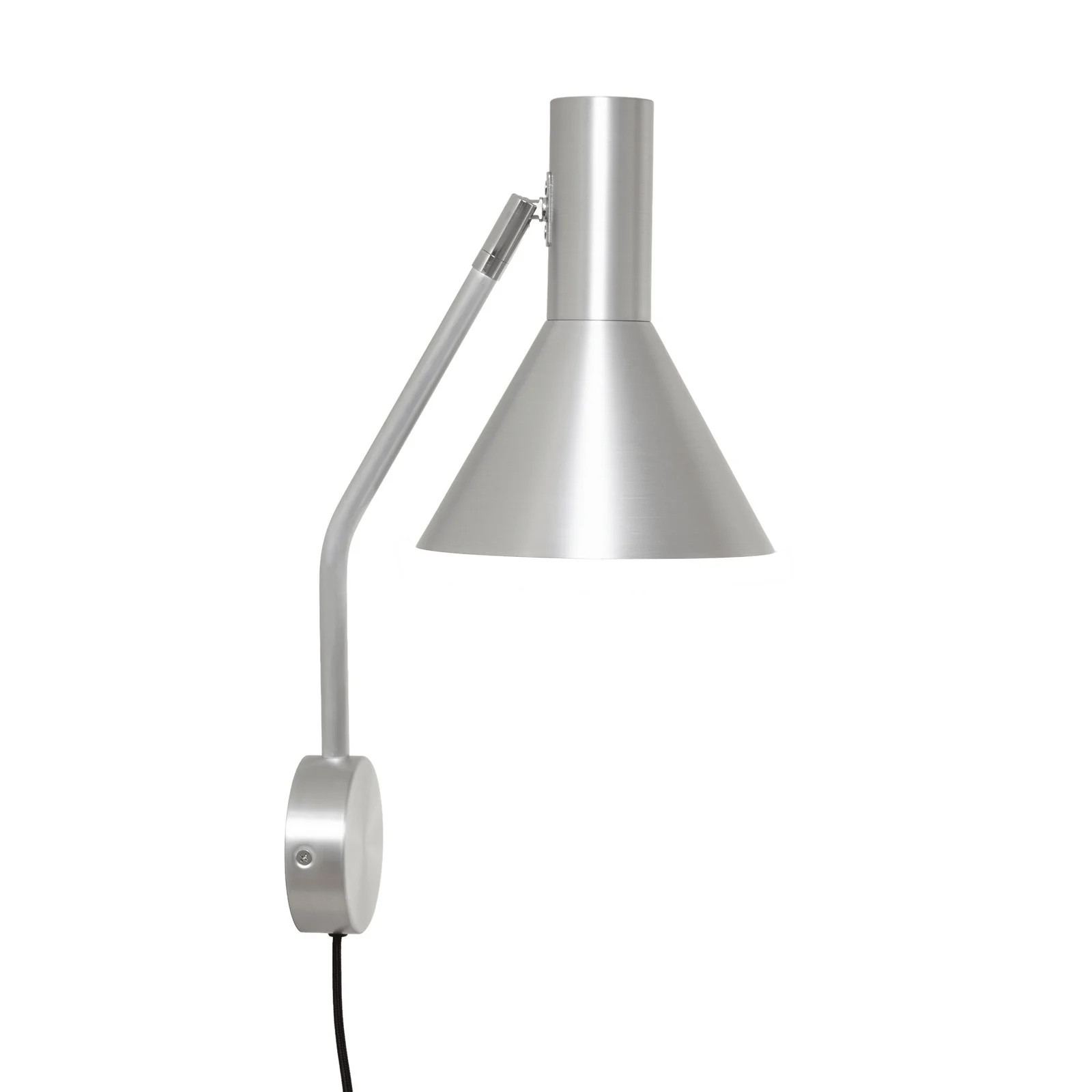 FRANDSEN Lyss wandlamp aluminiumkleurig met stekker