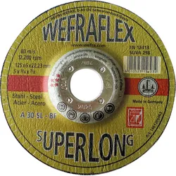 Schruppscheibe Super-Long für Stahl 125 x 6 x 22 mm