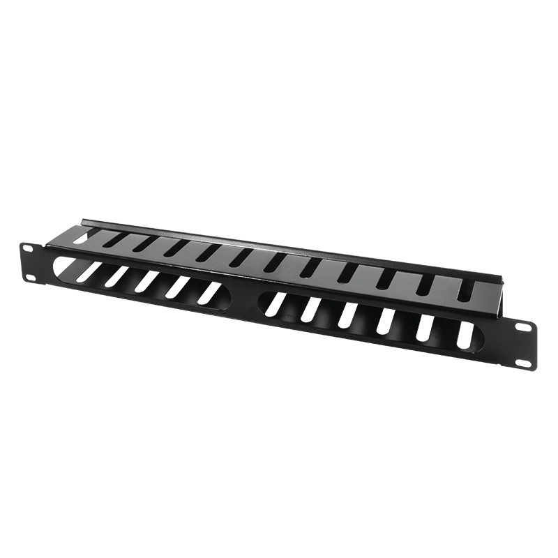 LogiLink 19 inch kabelgoot, enkelzijdig, 1 HE, zwart (RAL9005)