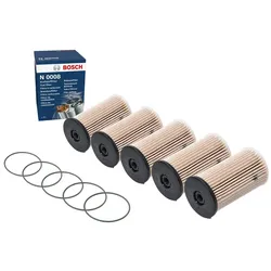 5x Kraftstofffilter BOSCH 1 457 070 008 für Seat VW Skoda Audi Leon Caddy III Eos