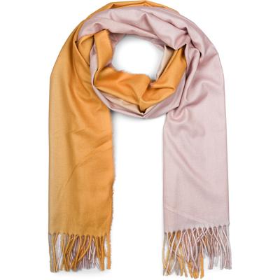 Schal STYLEBREAKER "Schal mit 2-Farbigem Farbverlauf", Damen, rosa (rose, curry), Obermaterial: 100% Polyester PES., Modisch, Modetücher Schal